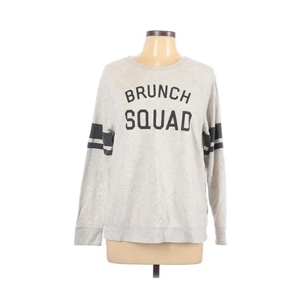 Old Navy girls Gray Long Sleeve Pullover Sweatshirt Size M